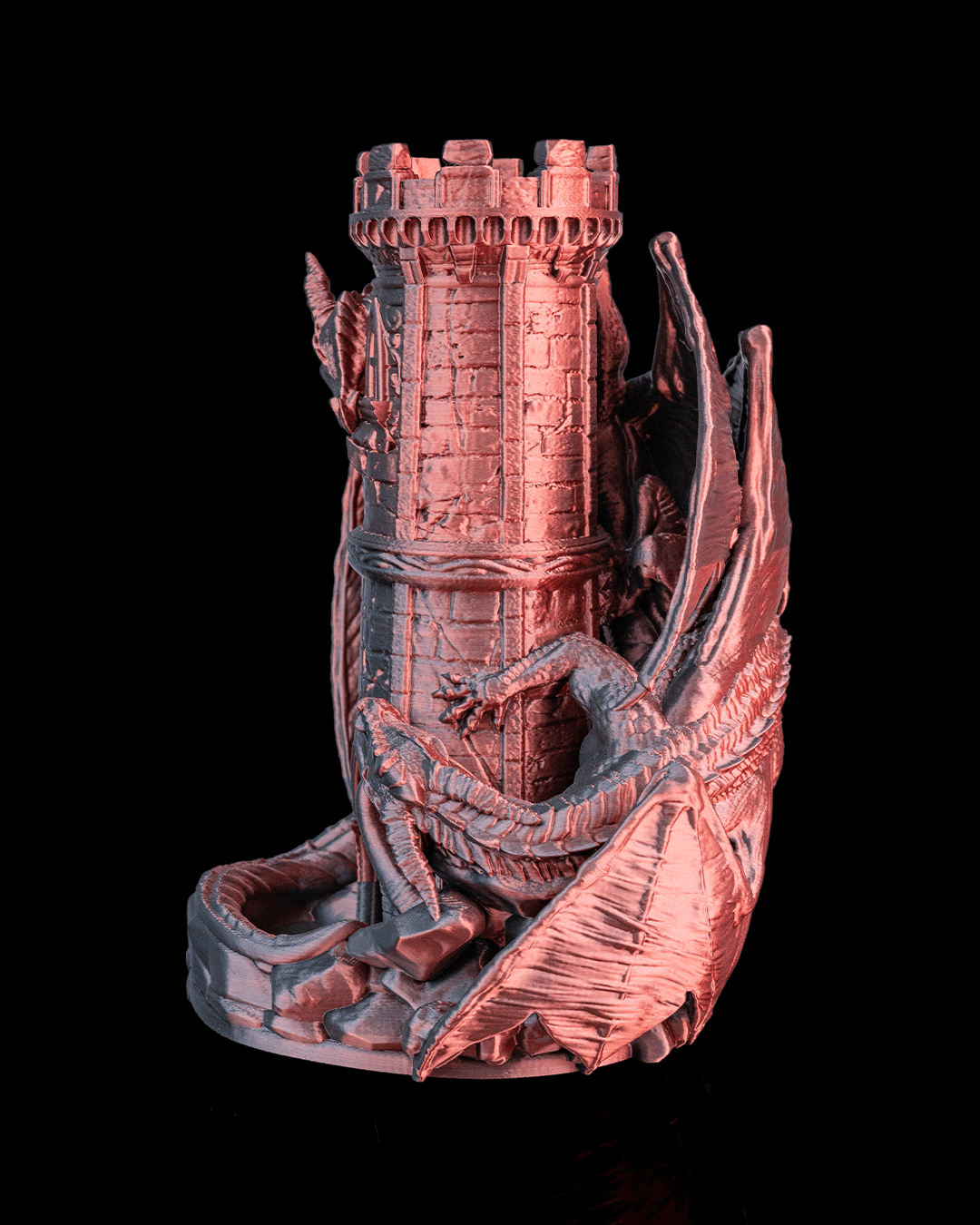 Twin Fate Dragon Dice Tower, finished example view 5