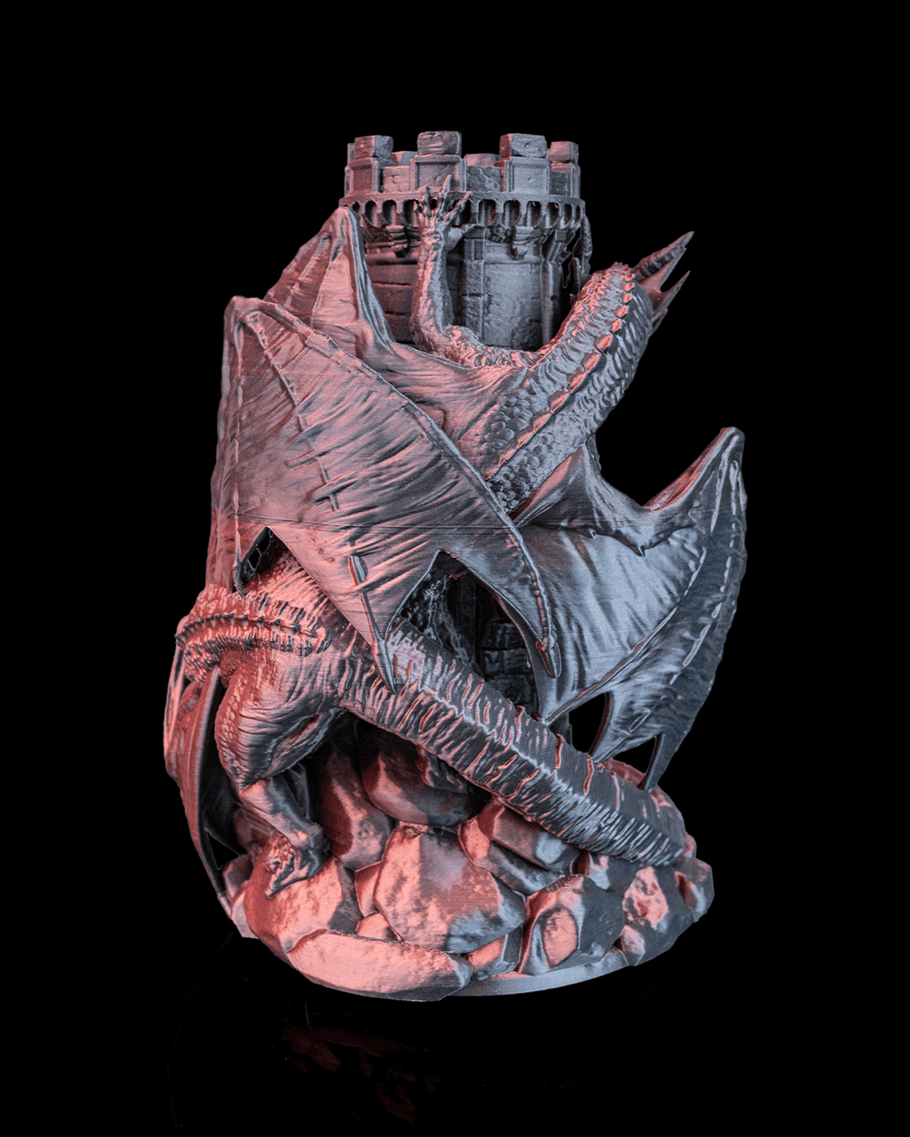 Twin Fate Dragon Dice Tower, finished example view 8