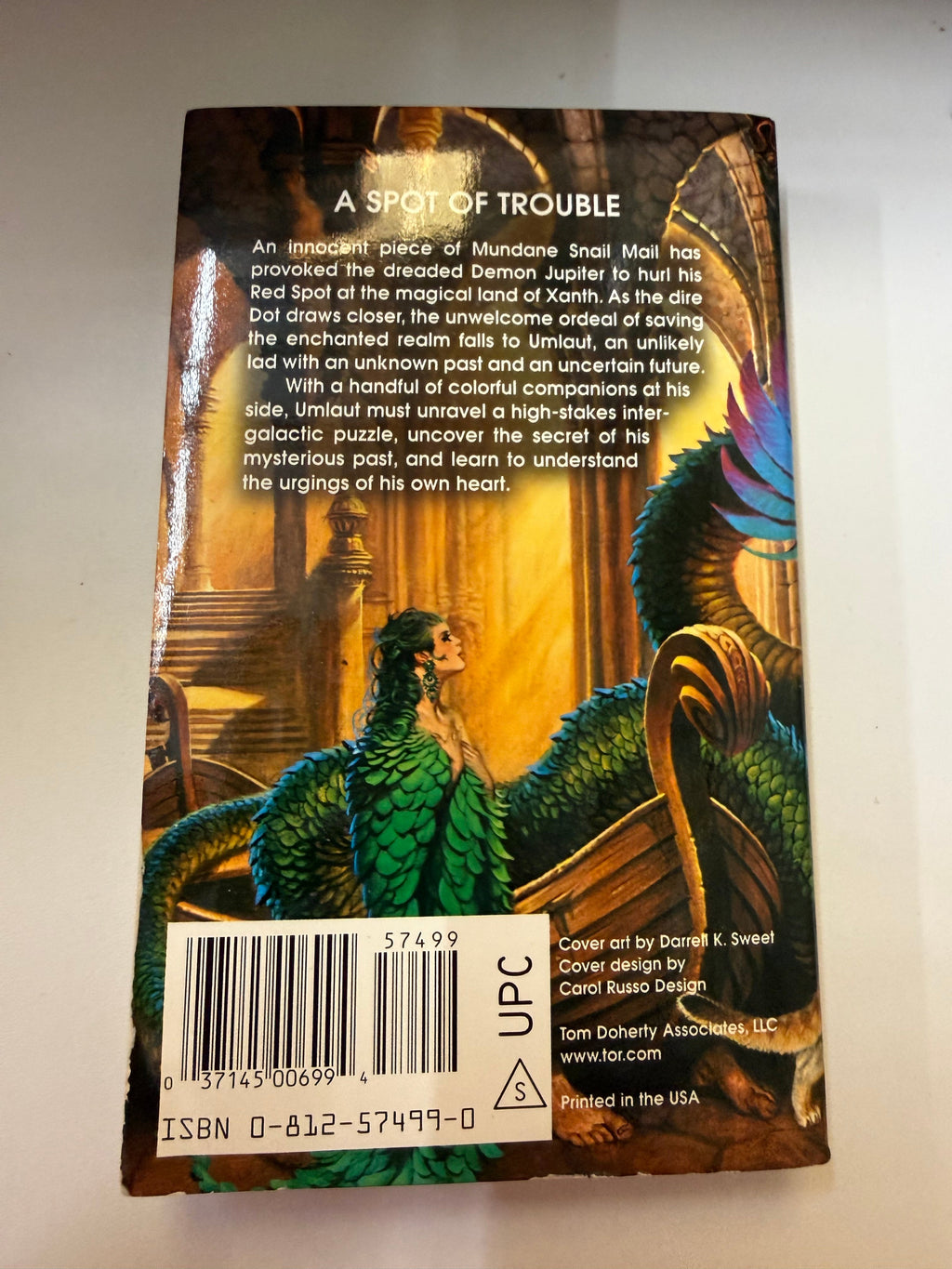 Back cover with ISBN 0812574990
