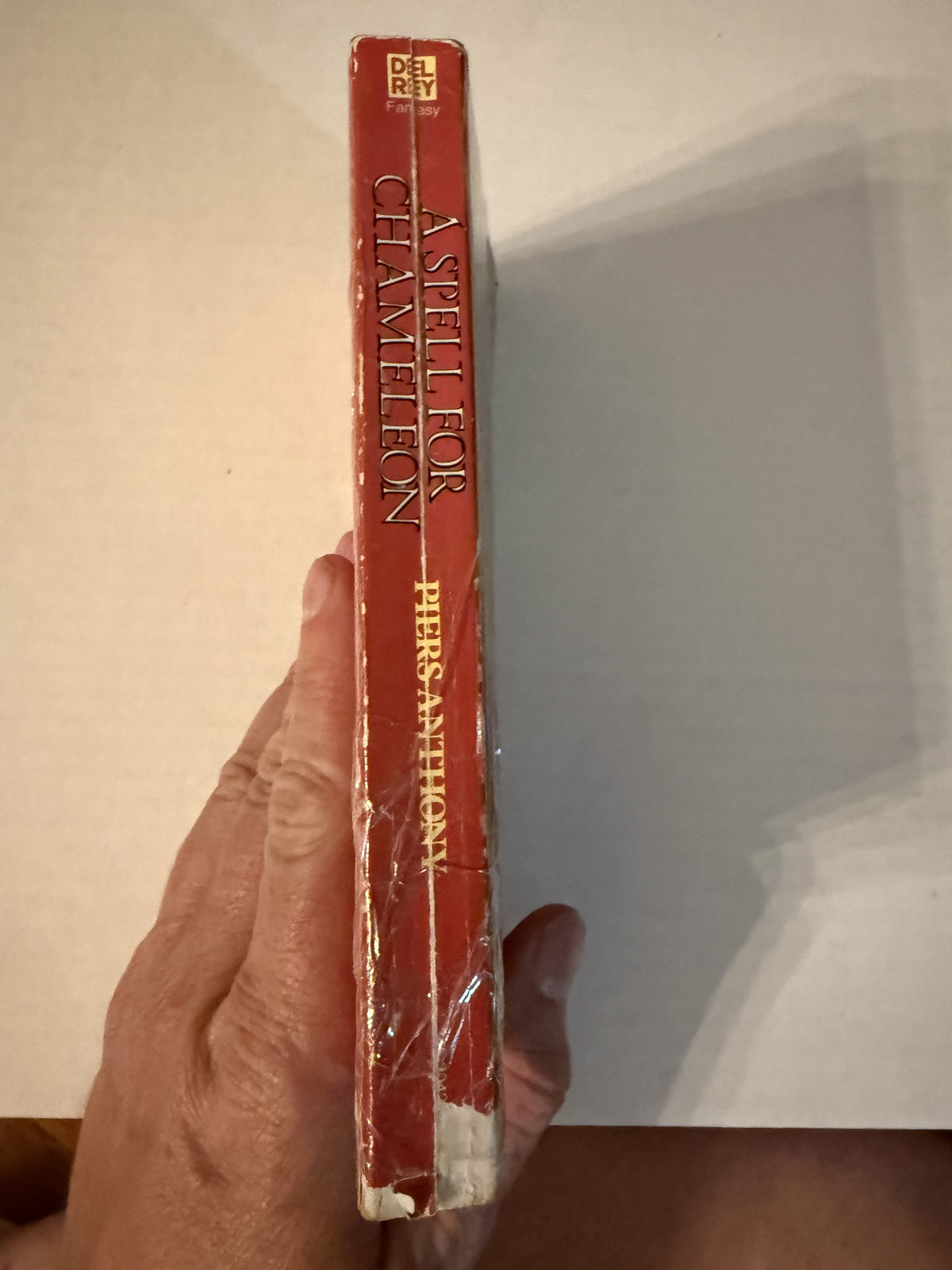 Actual spine photo of A Spell for Chameleon