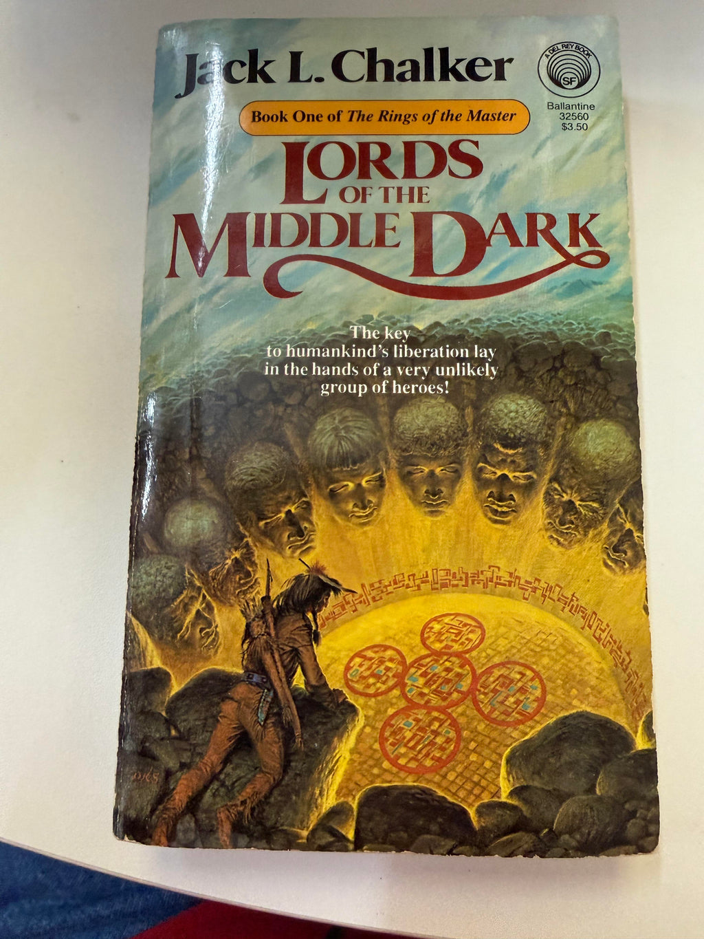 Actual copy of Lords of the Middle Dark: front cover