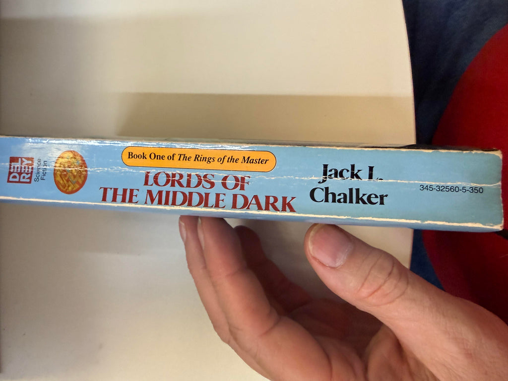 Actual copy of Lords of the Middle Dark: spine