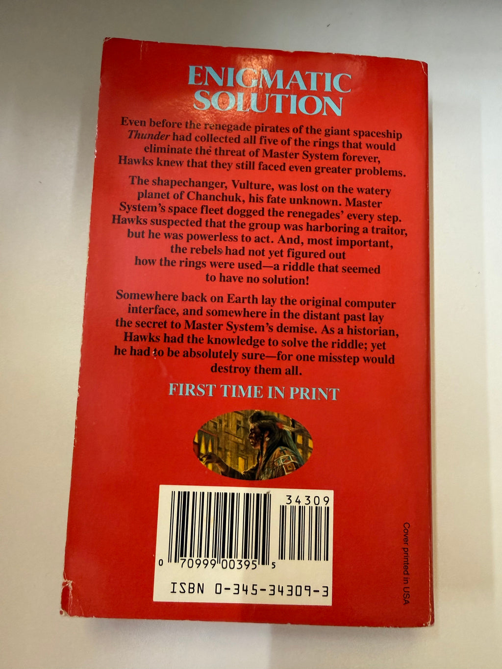 Actual copy of Masks of the Martyrs: back