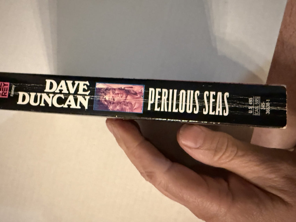 Actual spine photograph of Perilous Seas