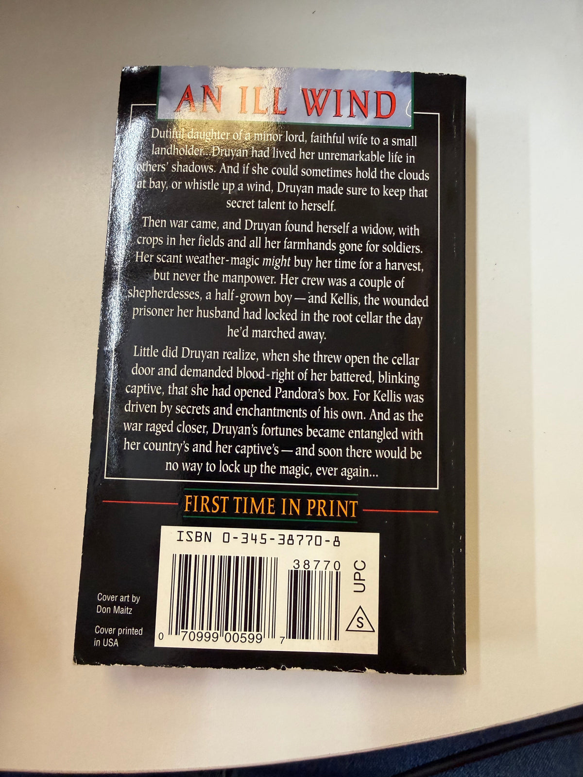 Actual copy of The Wind-Witch: back