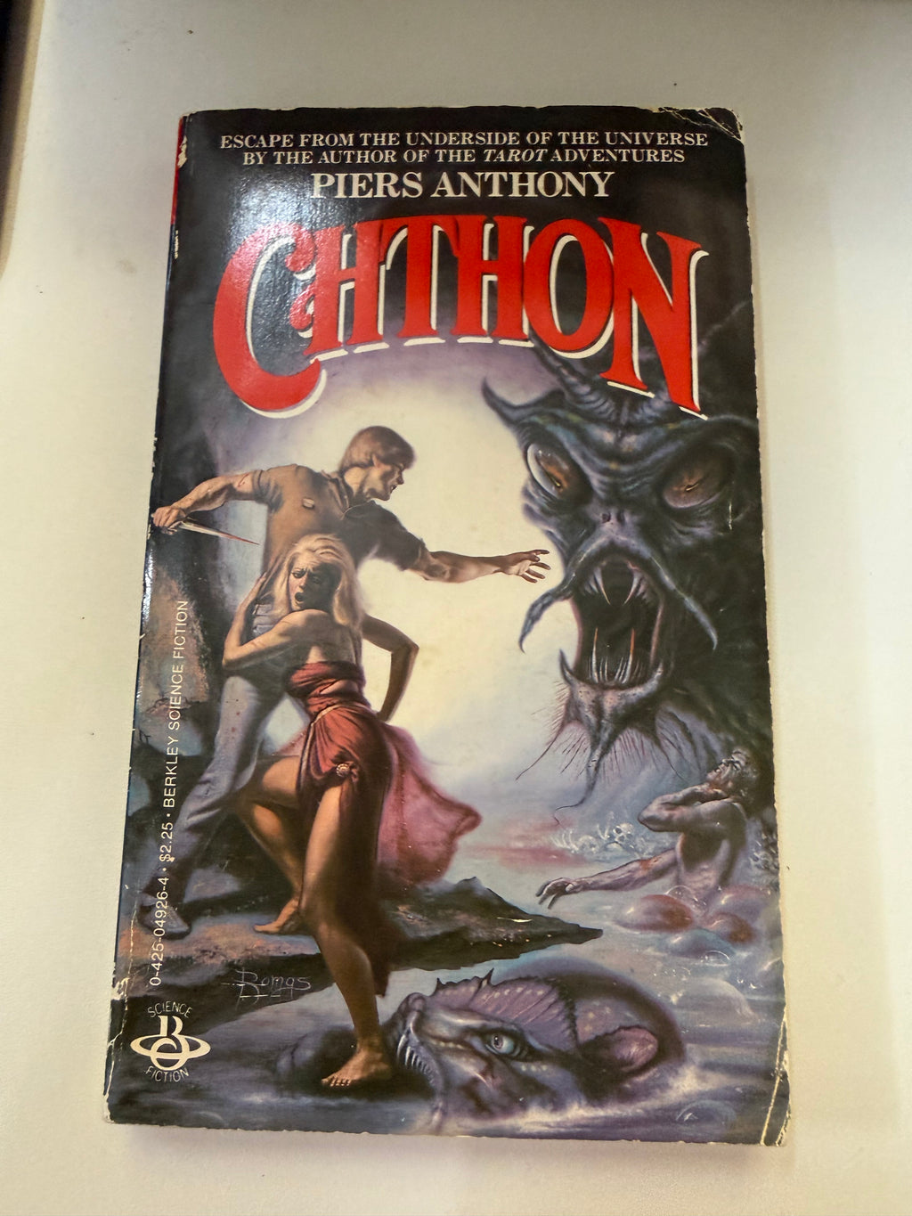Actual copy of Chthon: front cover