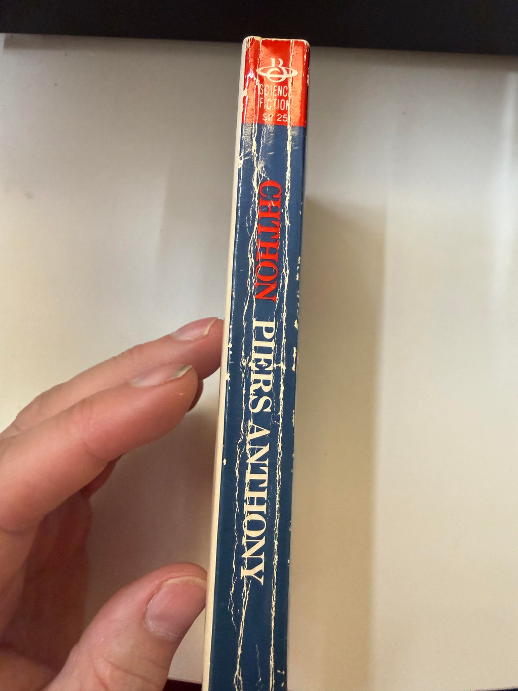 Actual copy of Chthon: spine