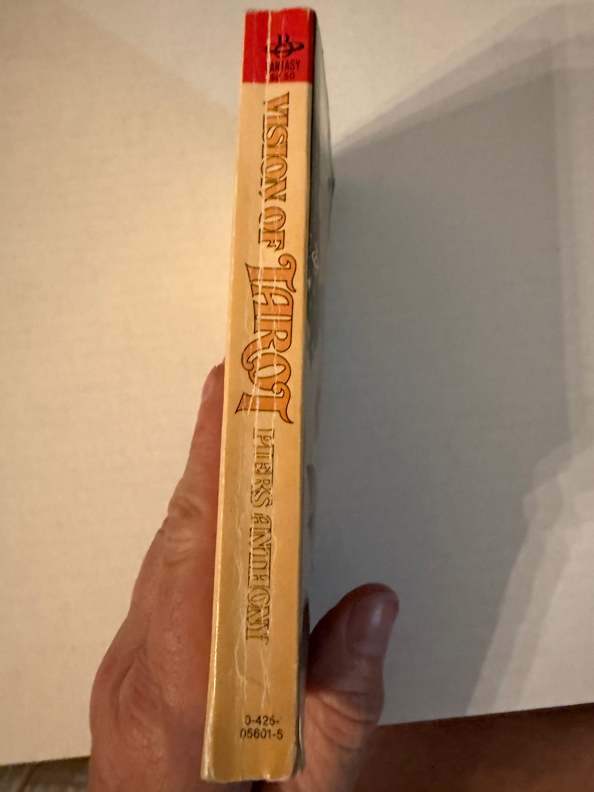 Actual spine photo of Vision of Tarot