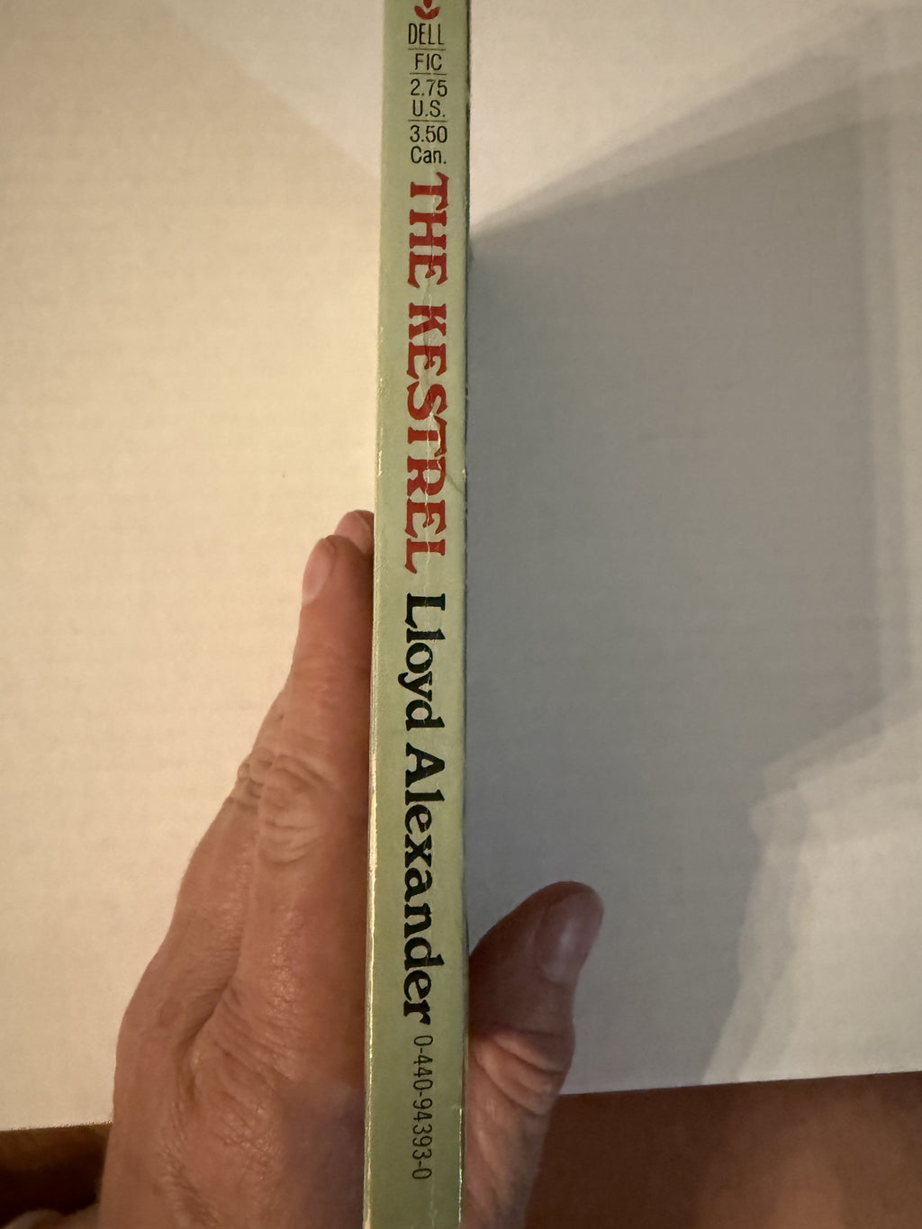 Actual spine photo of The Kestrel