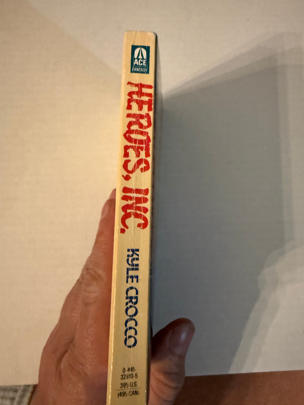 Actual spine photo of Heroes, Inc.