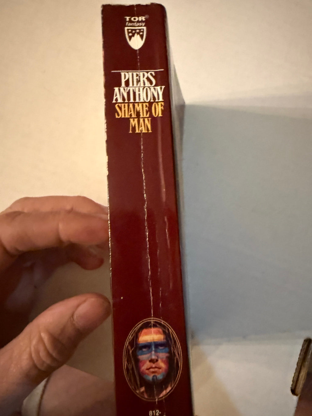 Actual spine photo of Shame of Man