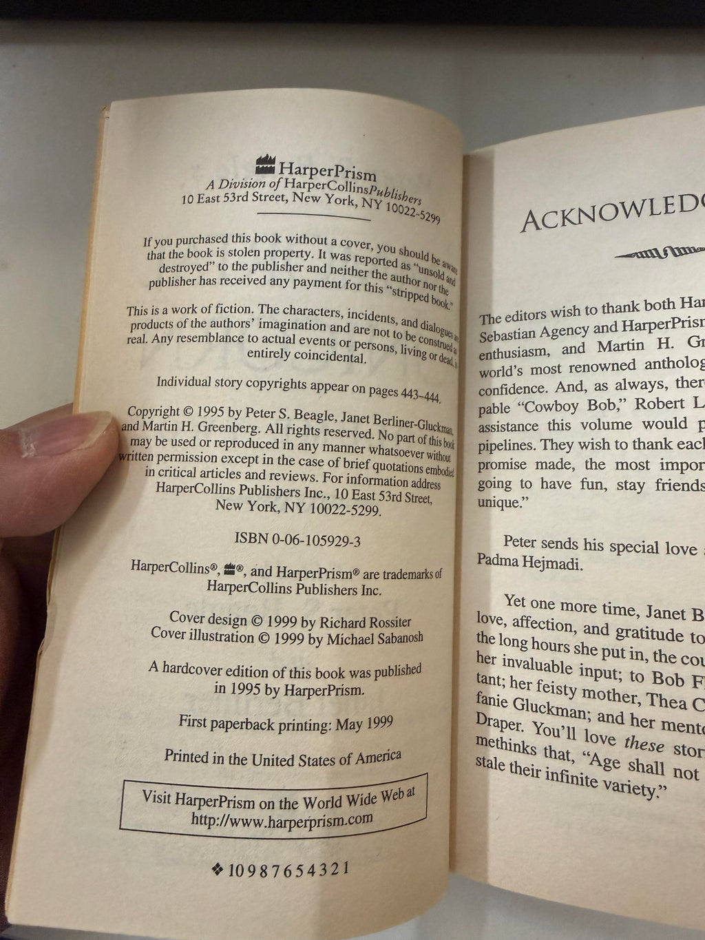 Peter S. Beagle's Immortal Unicorn Volume 2; actual copy photo 4 of 5