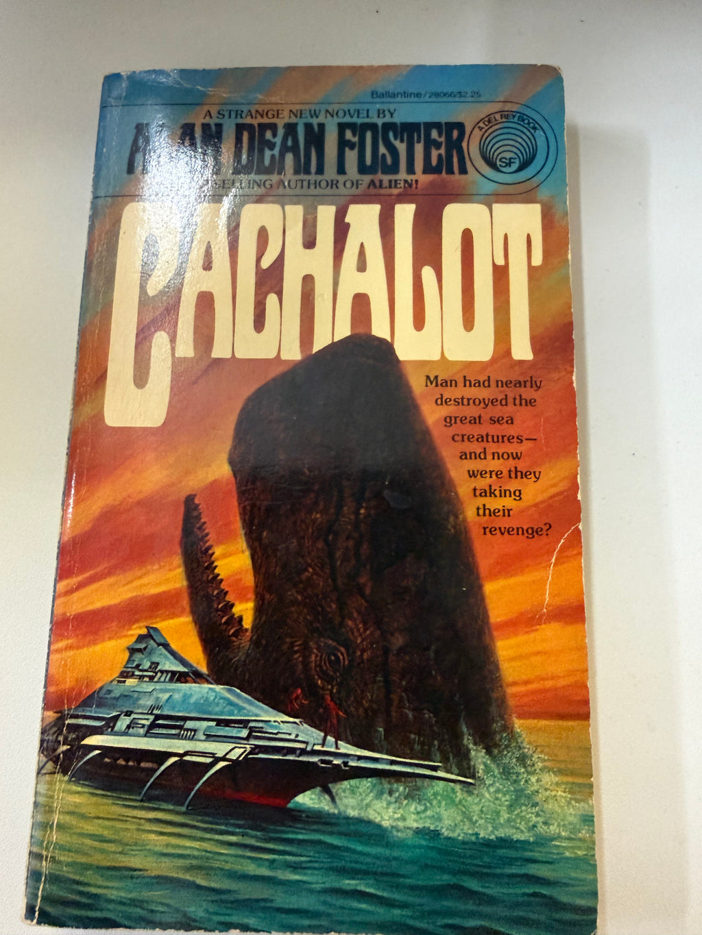 Cachalot by Alan Dean Foster; actual copy photo 1 of five