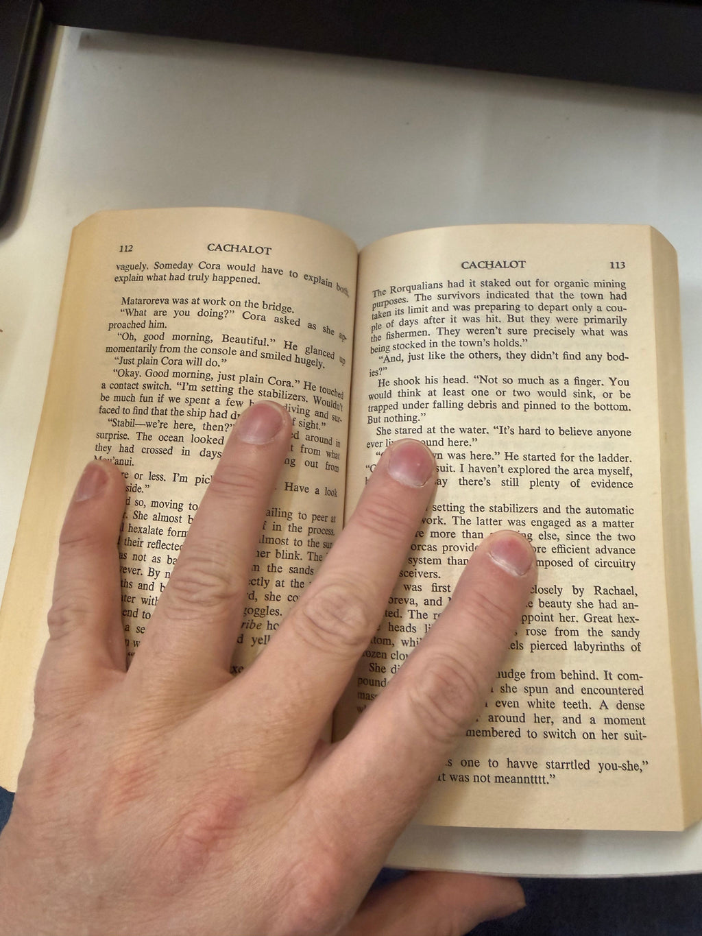 Cachalot by Alan Dean Foster; actual copy photo 5 of five