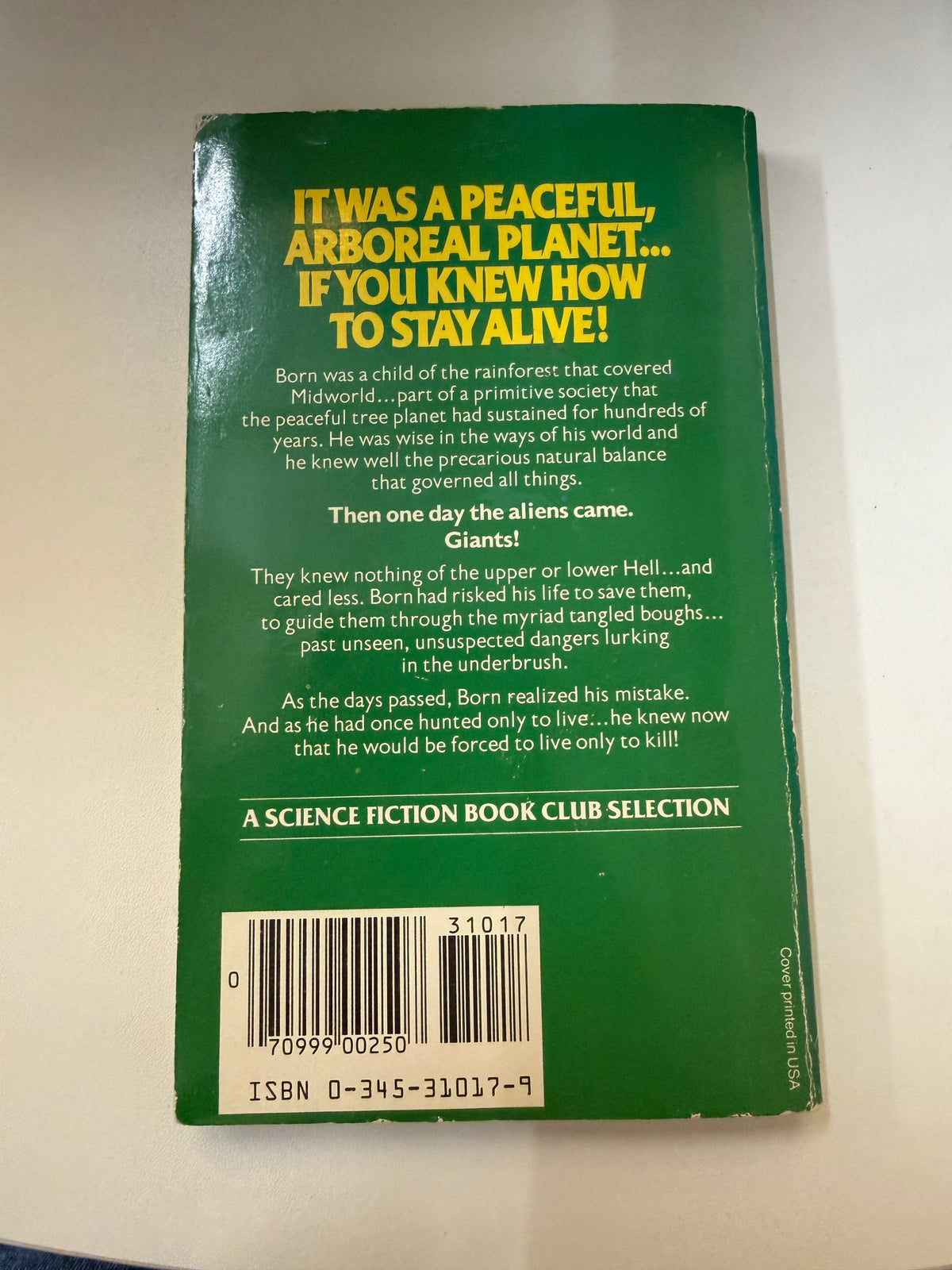 Midworld by Alan Dean Foster; actual copy photo 3 of five