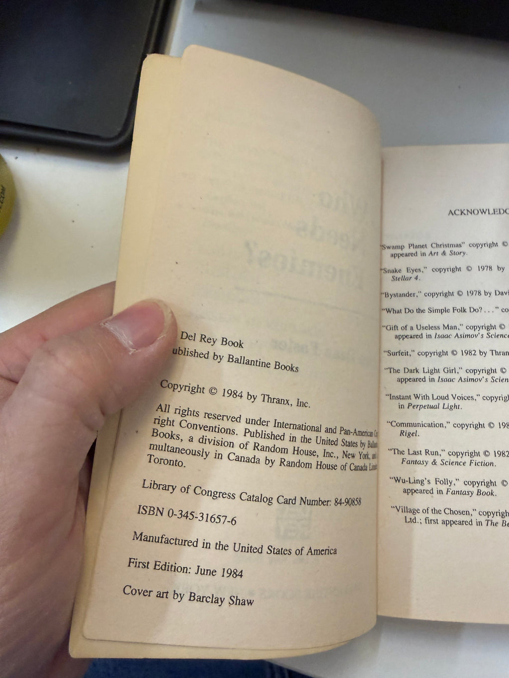 Who Needs Enemies? by Alan Dean Foster; actual copy photo 4 of 5