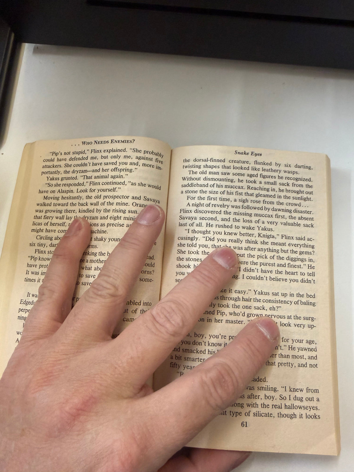Who Needs Enemies? by Alan Dean Foster; actual copy photo 5 of 5