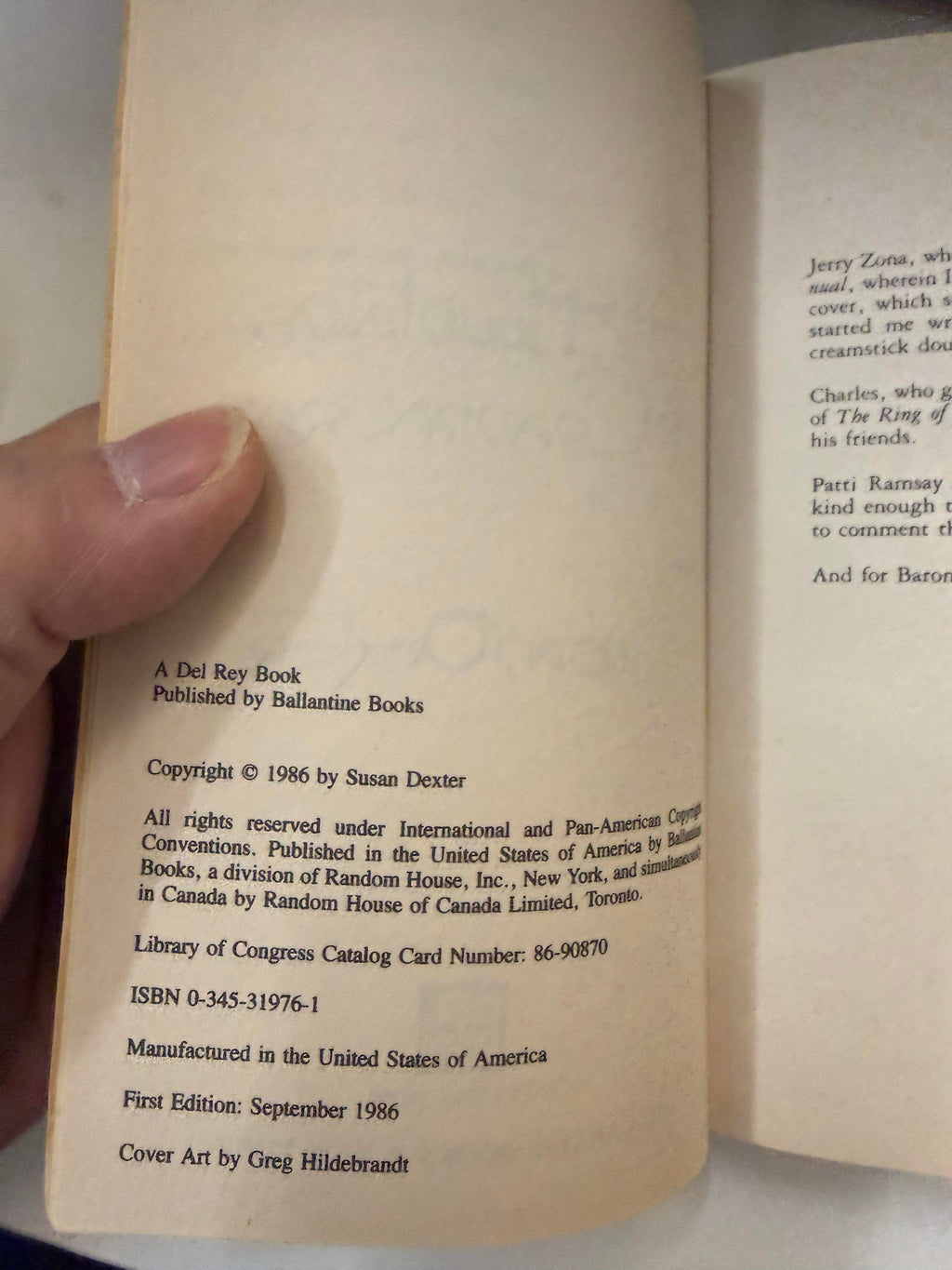 The Mountains of Channadran by Susan Dexter; actual book photo 4 of 5