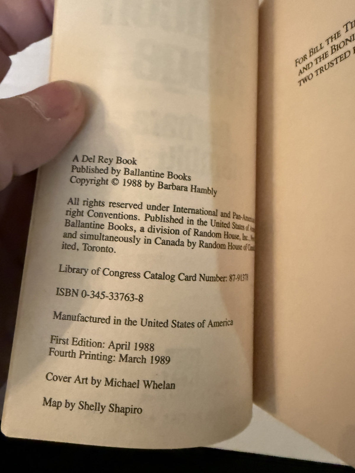 The Silicon Mage by Barbara Hambly, actual copy photo 4 of 5