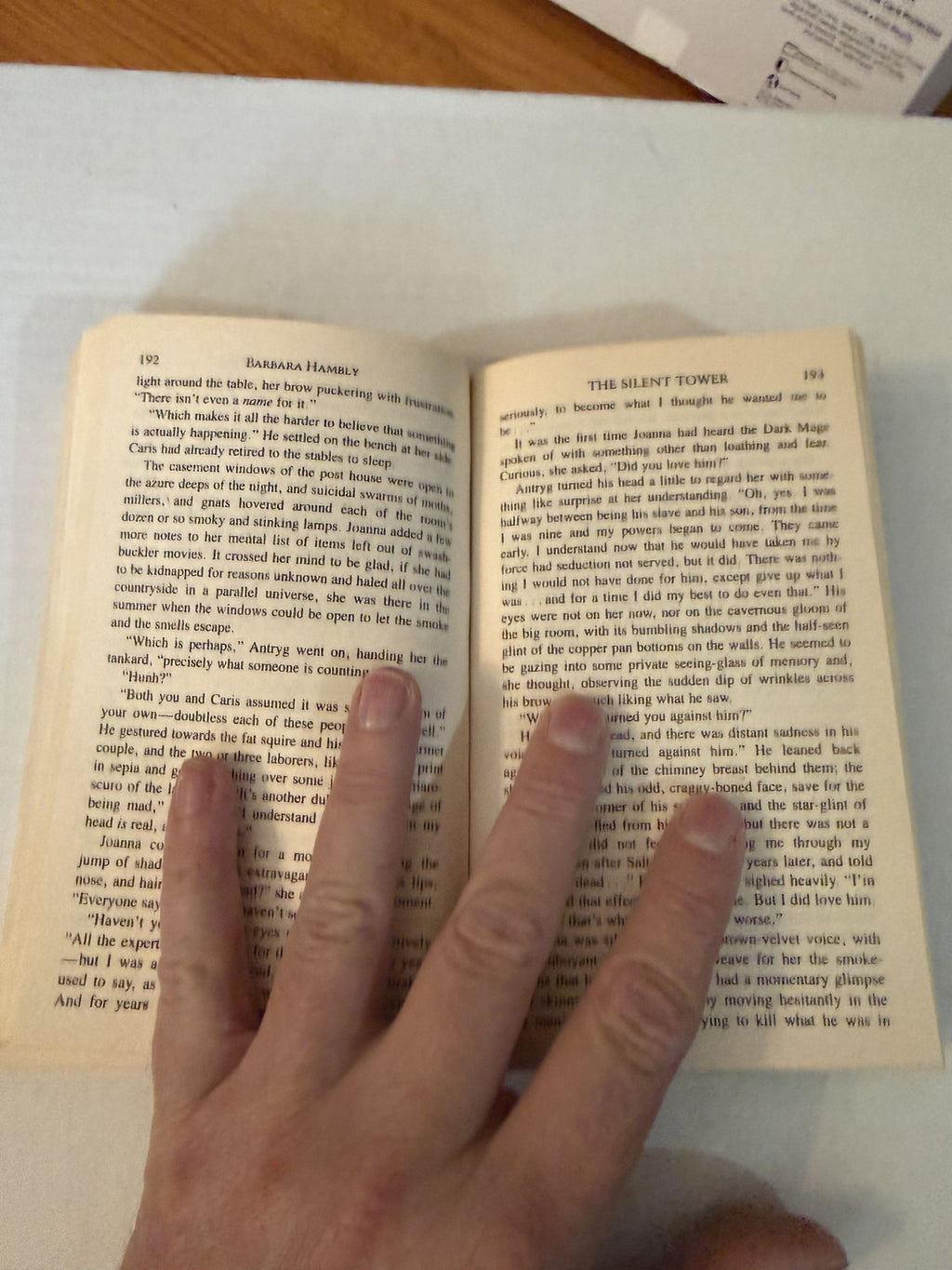 The Silent Tower, Barbara Hambly, actual copy 5 of 5