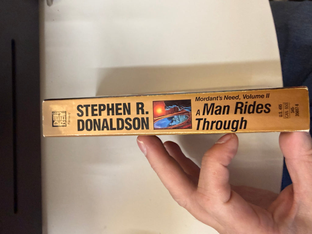 A Man Rides Through by Stephen R. Donaldson; actual copy photo 2 of 5
