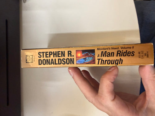 A Man Rides Through by Stephen R. Donaldson; actual copy photo 2 of 5