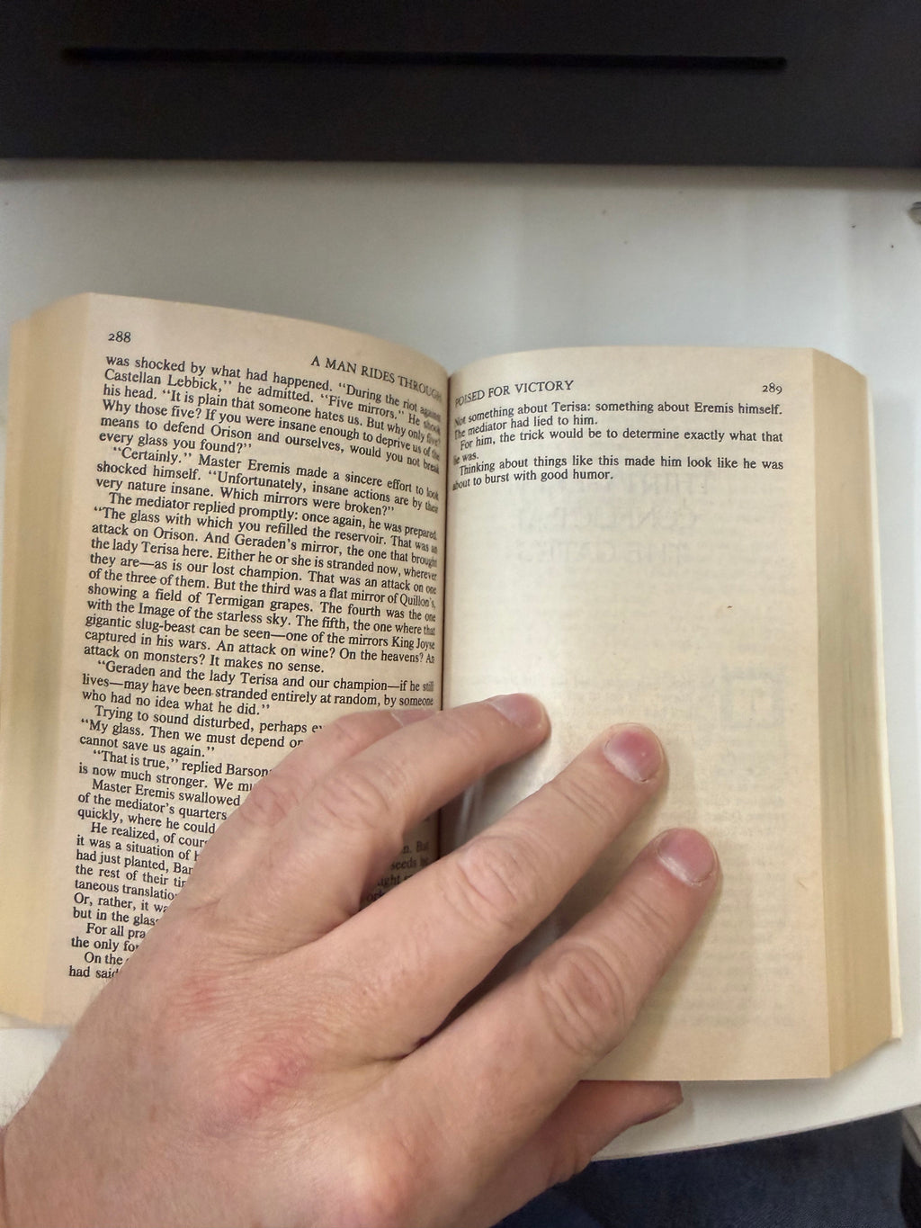 A Man Rides Through by Stephen R. Donaldson; actual copy photo 5 of 5