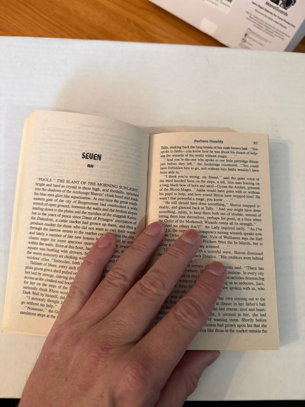 The Magicians of Night, interior actual copy