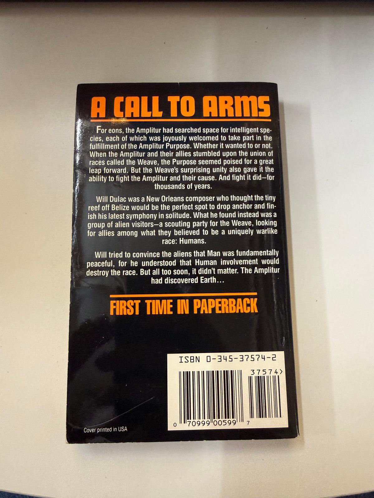 A Call to Arms by Alan Dean Foster; actual copy photo 3 of 5