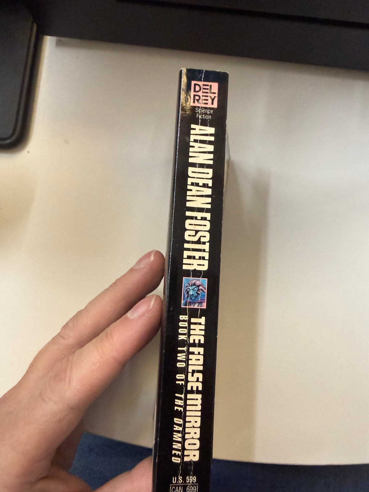 The False Mirror by Alan Dean Foster; actual copy photo 2 of 4