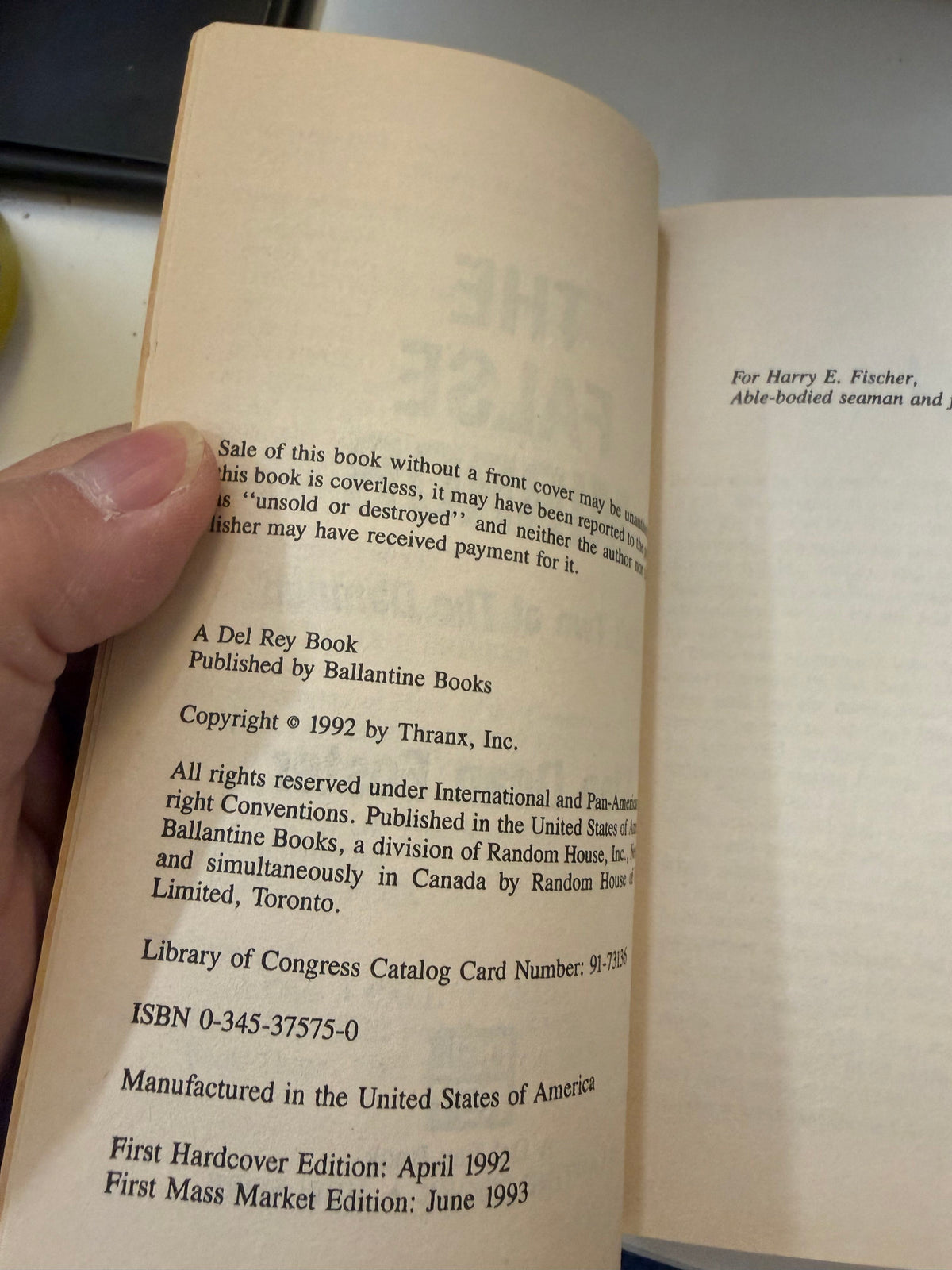 The False Mirror by Alan Dean Foster; actual copy photo 4 of 4