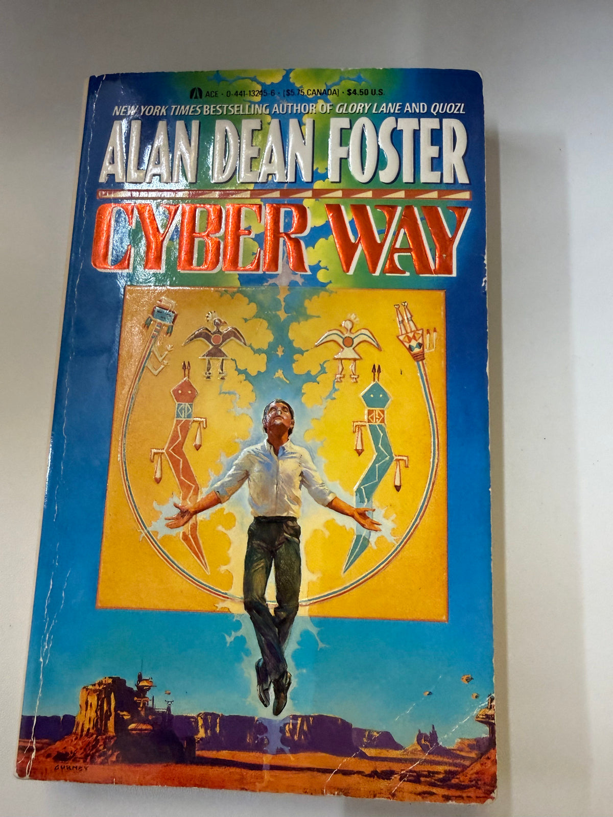Cyber Way by Alan Dean Foster; actual copy photo 1 of 5