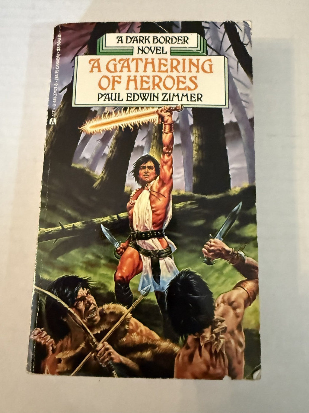 A Gathering of Heroes by Paul Edwin Zimmer; actual paperback photo 1 of 5