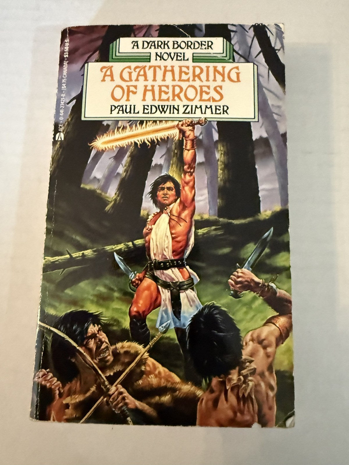 A Gathering of Heroes by Paul Edwin Zimmer; actual paperback photo 1 of 5