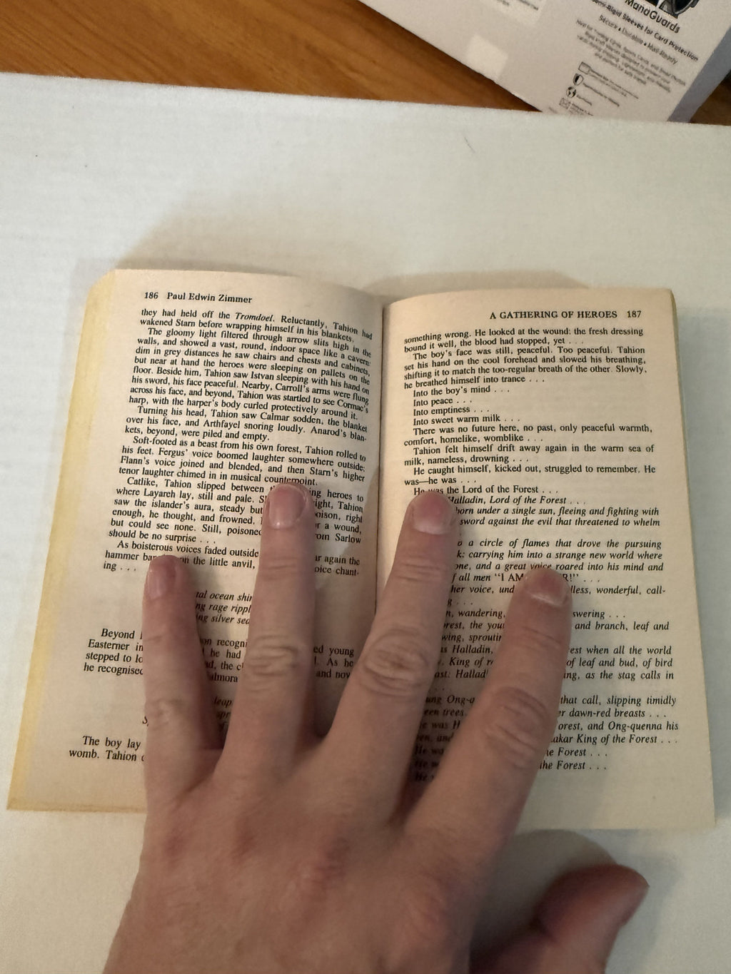 A Gathering of Heroes by Paul Edwin Zimmer; actual paperback photo 5 of 5