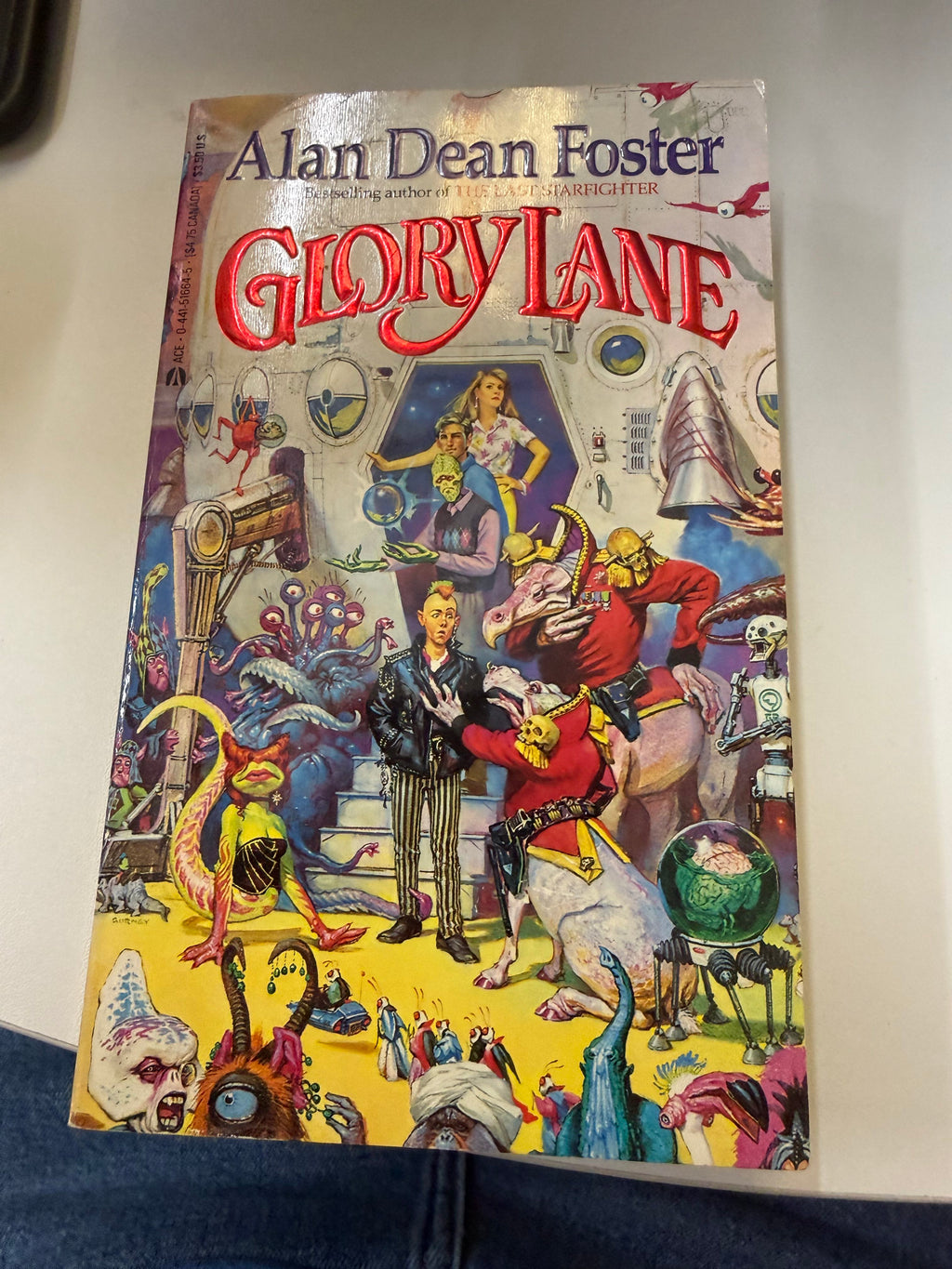 Glory Lane by Alan Dean Foster; actual copy photo 1 of five