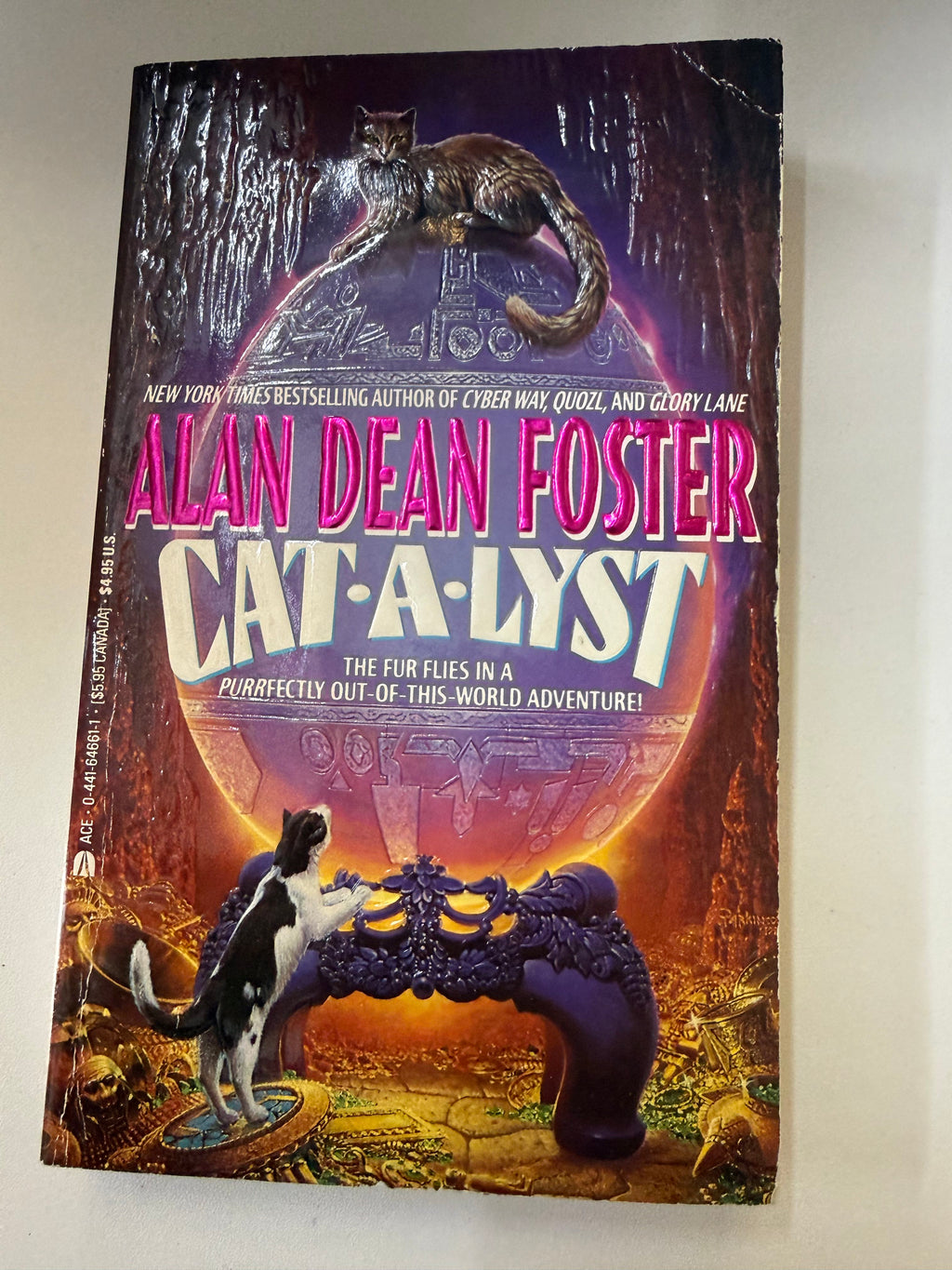 Cat-A-Lyst by Alan Dean Foster; actual copy photo 1 of 5