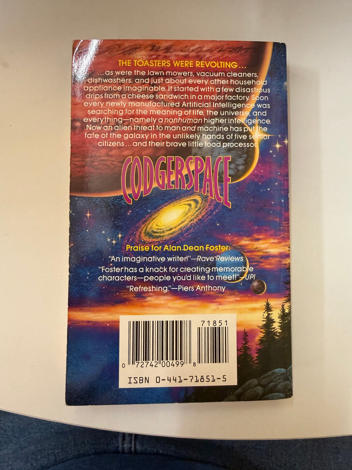 Codgerspace by Alan Dean Foster; actual copy photo 3 of 5