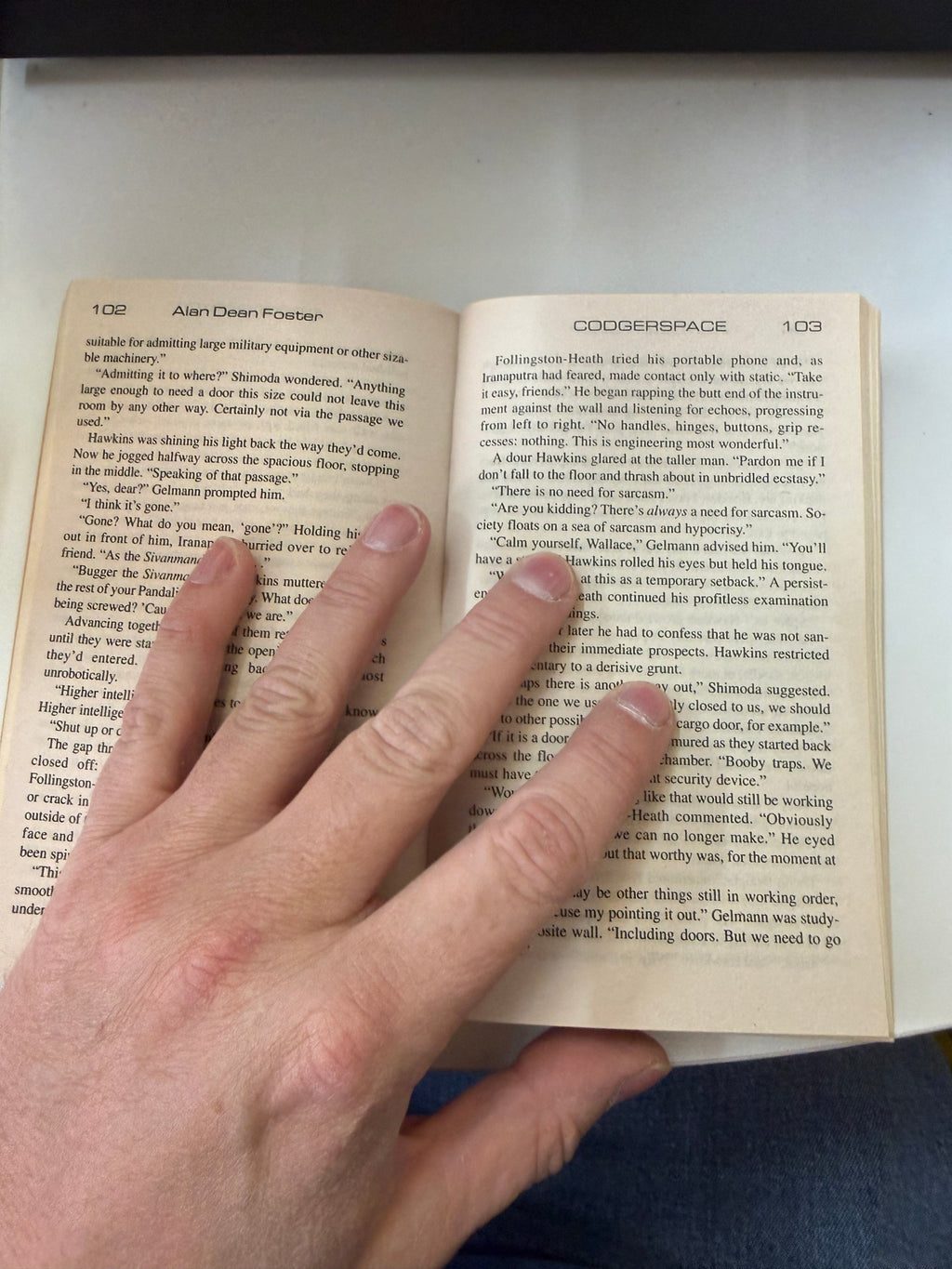 Codgerspace by Alan Dean Foster; actual copy photo 5 of 5
