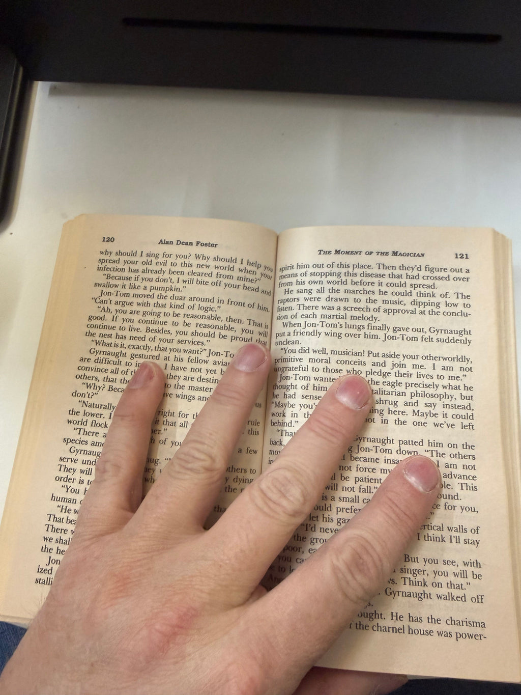 The Moment of the Magician by Alan Dean Foster; actual copy photo 5 of 5