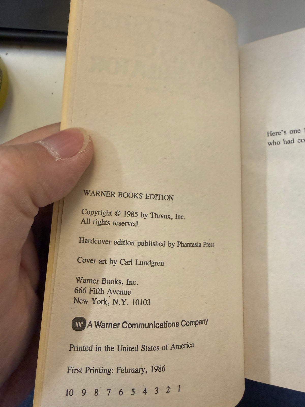 The Paths of the Perambulator by Alan Dean Foster; actual copy photo 4 of five