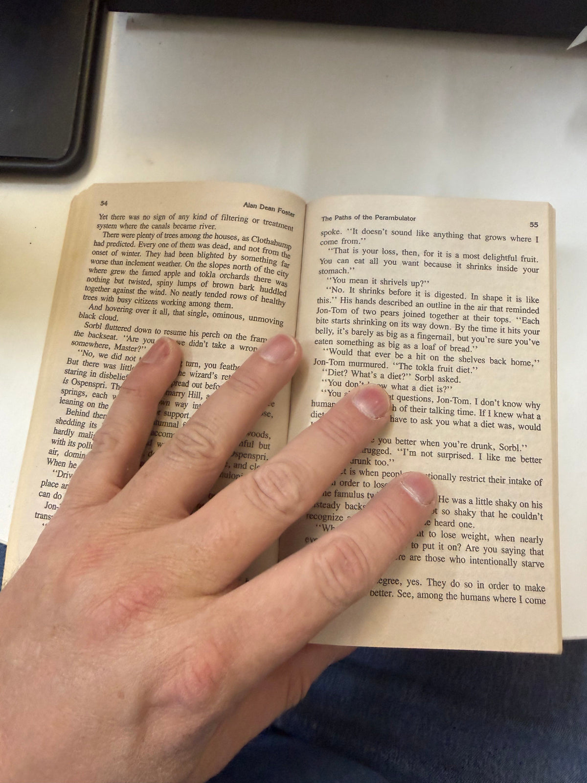The Paths of the Perambulator by Alan Dean Foster; actual copy photo 5 of five