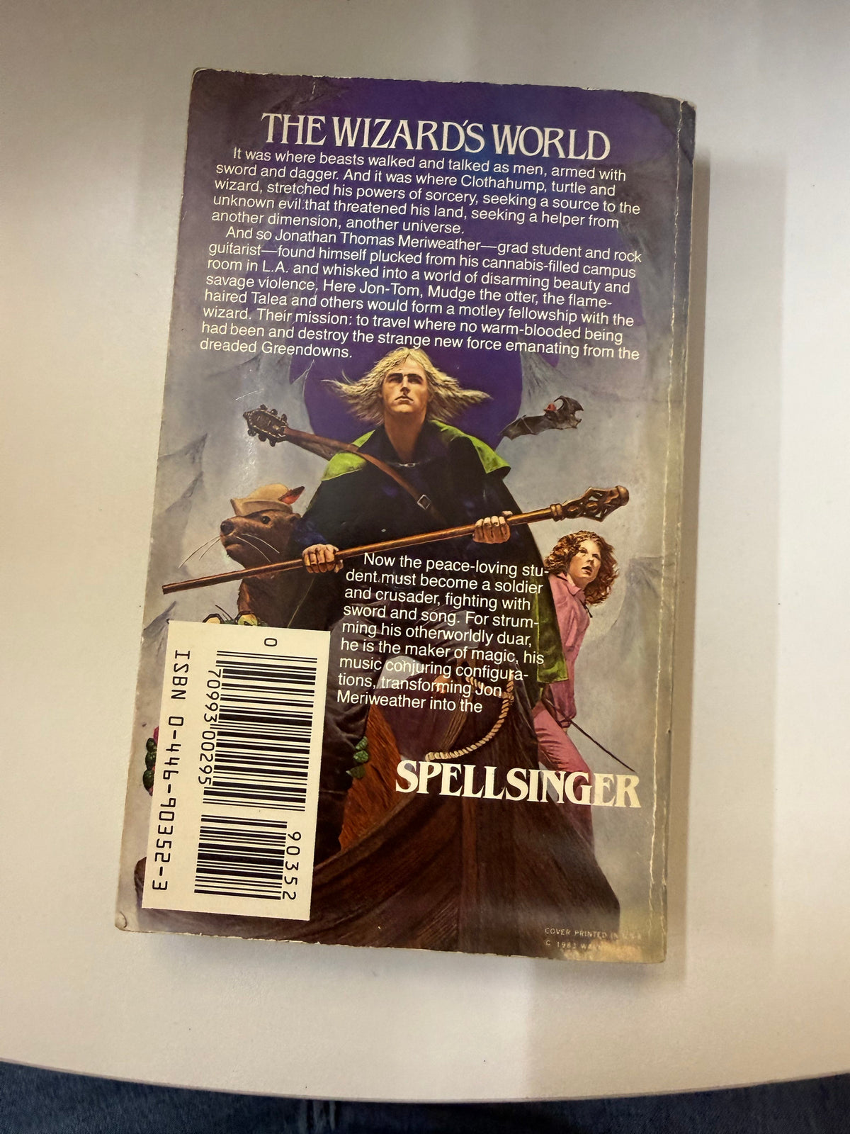 Spellsinger by Alan Dean Foster; actual copy photo 3 of 5