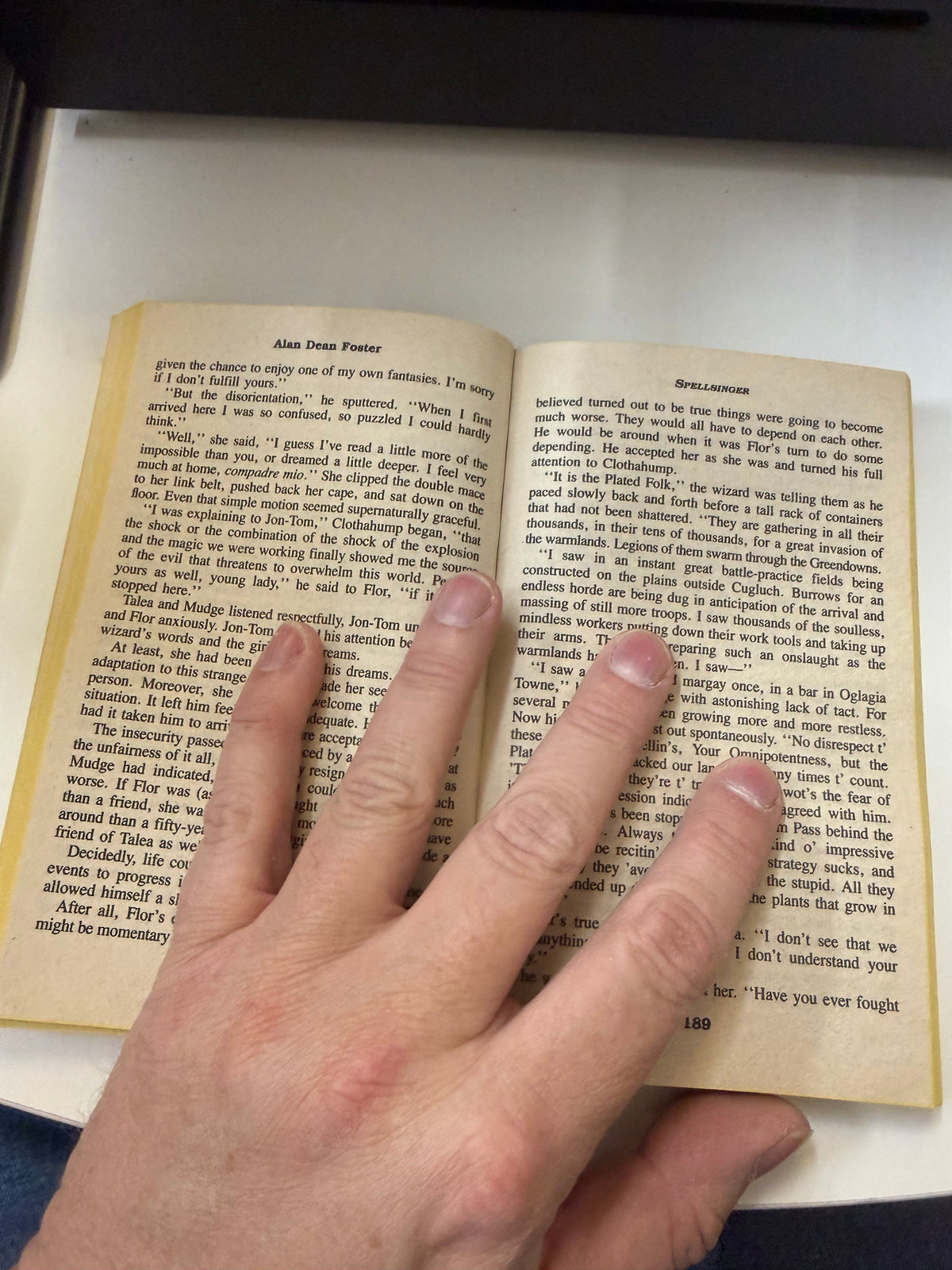 Spellsinger by Alan Dean Foster; actual copy photo 5 of 5