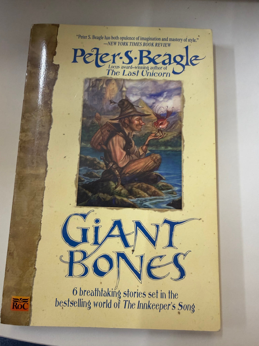 Giant Bones by Peter S. Beagle; actual used copy front cover