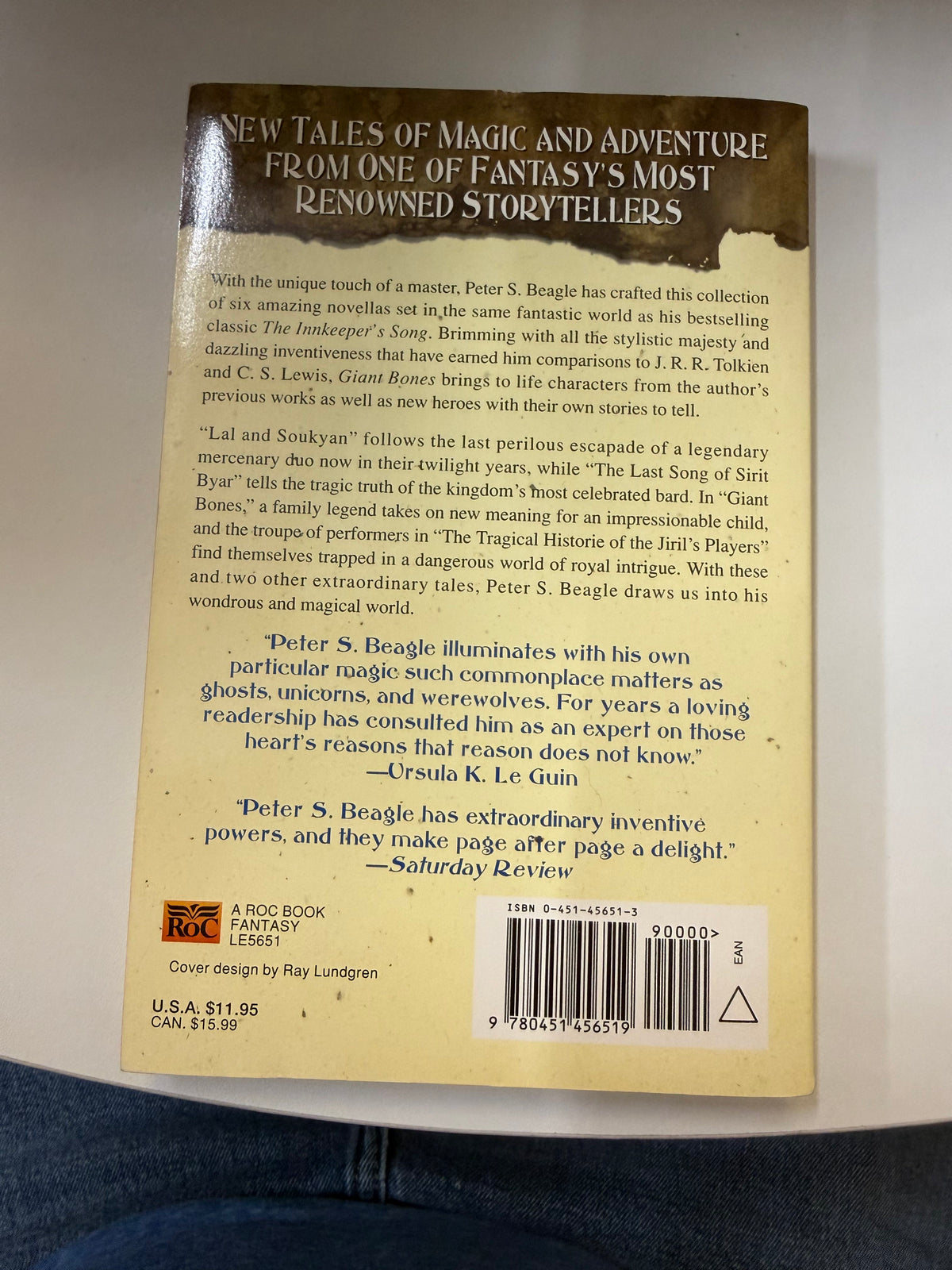Giant Bones by Peter S. Beagle; actual used copy photo 3 of 3