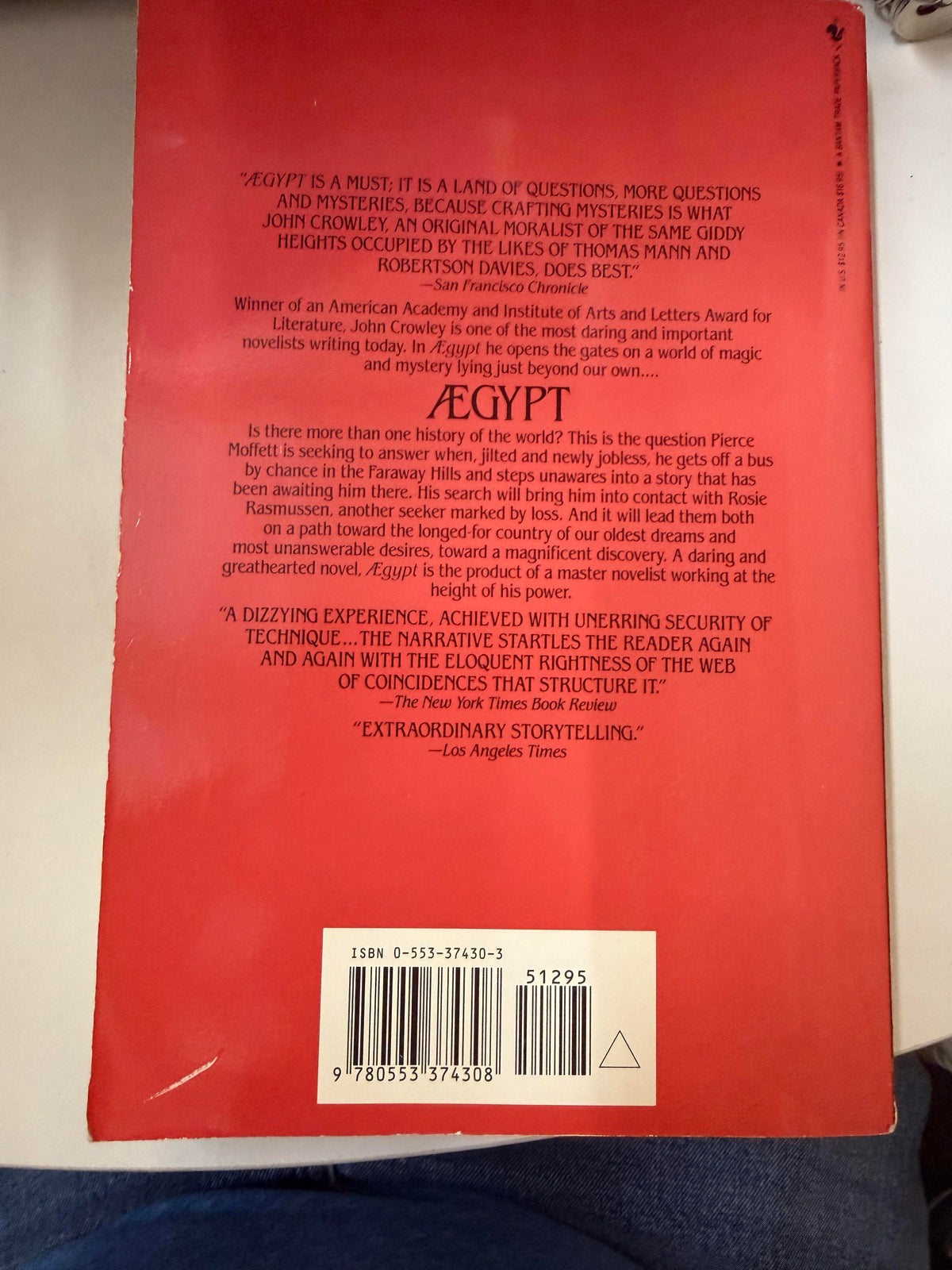Ægypt by John Crowley; actual paperback photo 3 of 5
