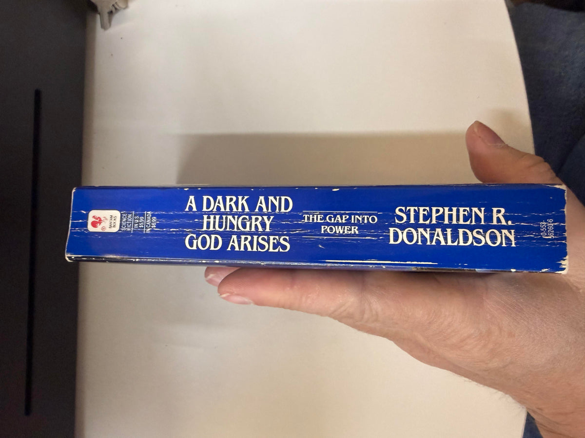 A Dark and Hungry God Arises by Stephen R. Donaldson; actual copy photo 2 of 5
