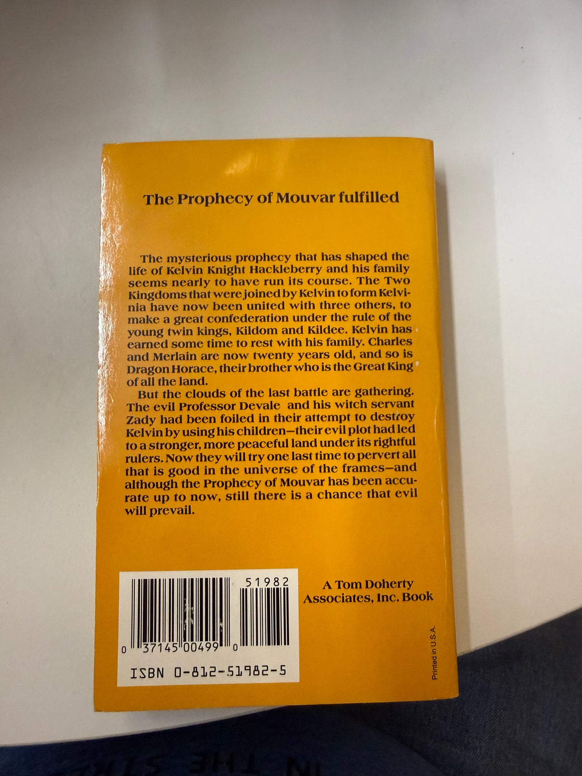 Mouvar's Magic; actual paperback photo 3 of 5
