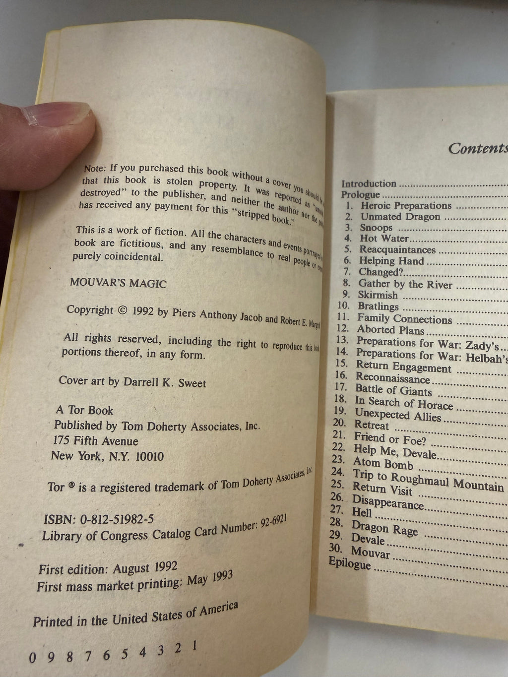 Mouvar's Magic; actual paperback photo 4 of 5